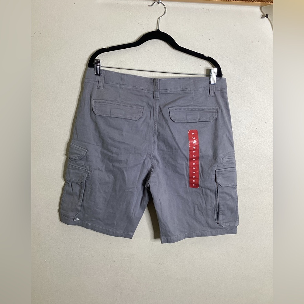 IRON Clothing Co Men's Flex Waistband Stretch Twill Multi Pocket Cargo Short - Picture 8 of 8